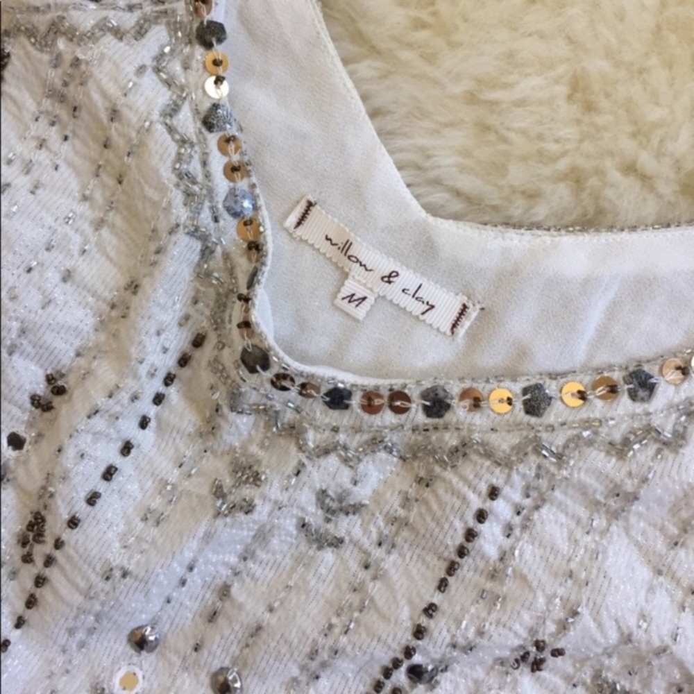 Willow & Clay Double Strap Embellished Tank Top - Picture 6 of 7